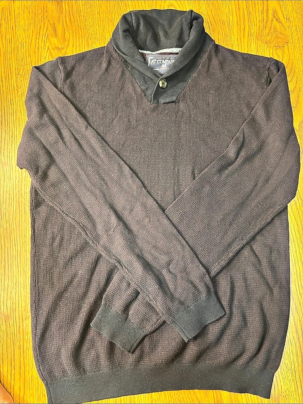 At Company Quarter-Zip Sweater Brown Size Medium